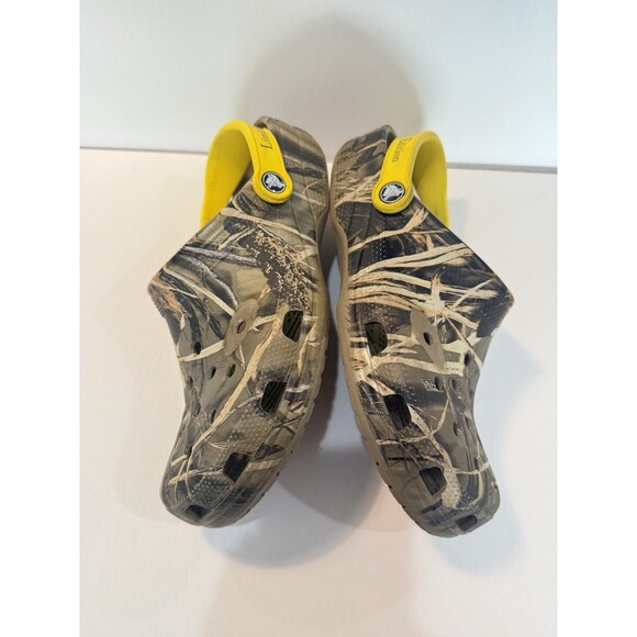 Crocs Duck Commander Camo Slides Yellow Strap Shoes Men Size 9 Outdoors Rugged main image 10